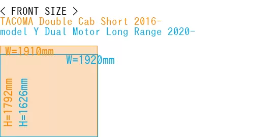 #TACOMA Double Cab Short 2016- + model Y Dual Motor Long Range 2020-